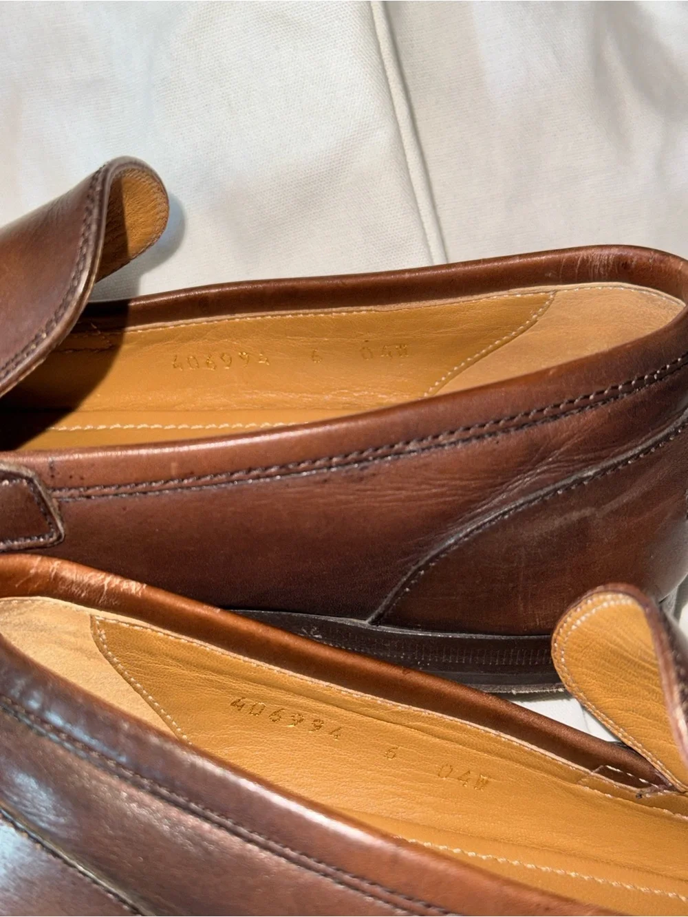 Gucci Brown Leather Horsebit Slip-On Loafers